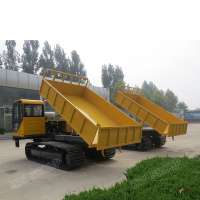 Mini rubber track carrier crawler transporter dumper