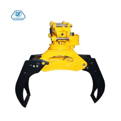 Hydraulic  Rotating Timber  Log Grapple  Attachment For Wheel Loader Hot Seller